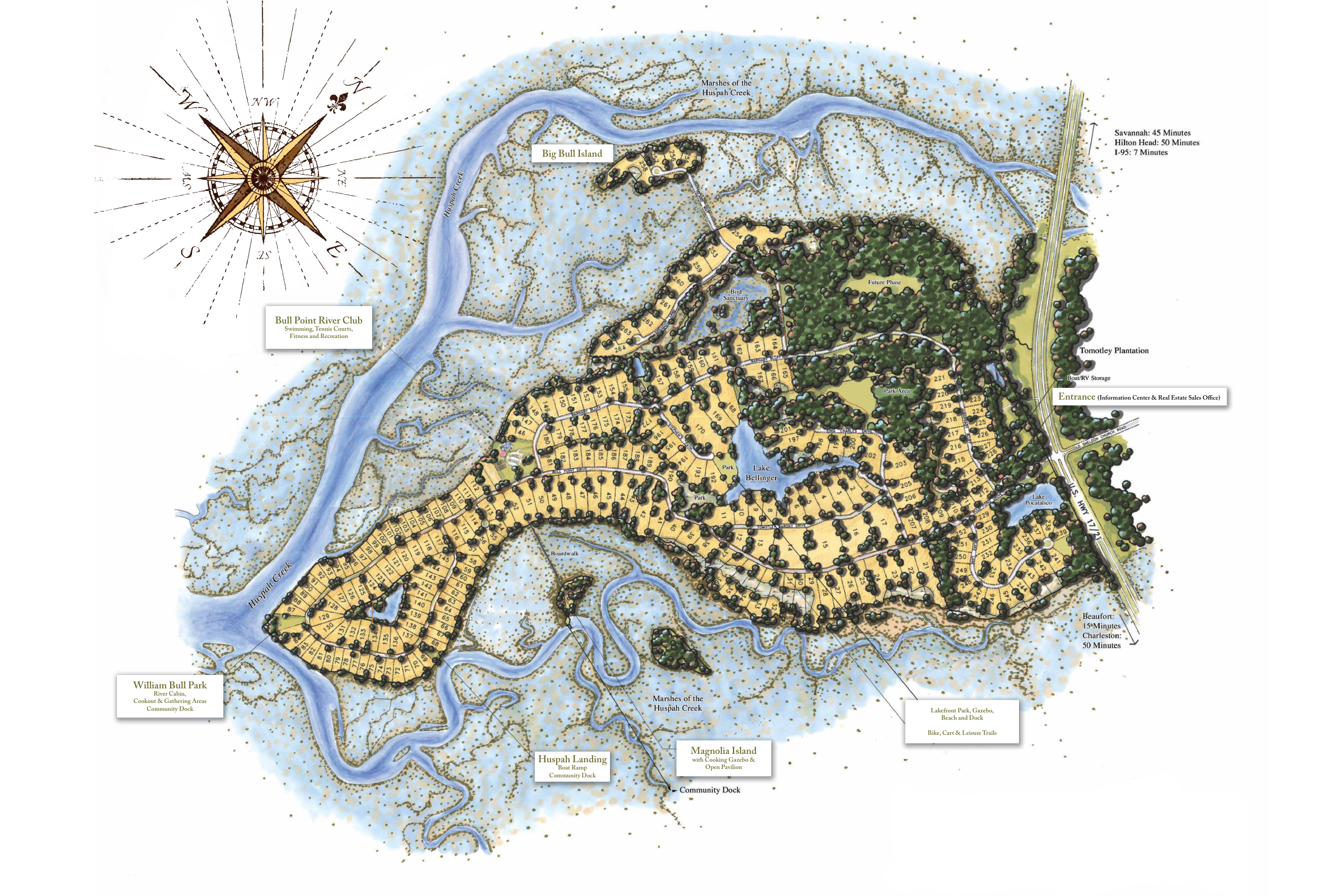 Community plan — locate Altamaha Bird Sanctuary; not a photograph of the sanctuary