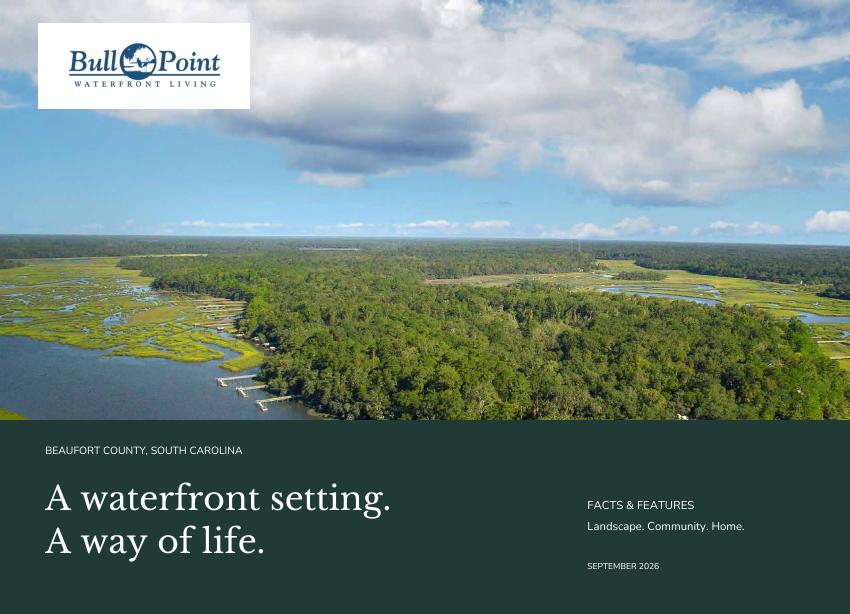 Cover of the Bull Point Facts & Features brochure